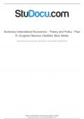 Test Bank International Economics Theory and Policy 9th Edition Krugman. Paul R ,Obstfeld ,Maurice.