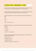 LETRS UNIT 2 SESSION 4 TEST&vert;2023&sol;24 UPDATE&vert;GRADED A&plus;