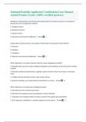 National Pesticide Applicator Certification Core Manual Actual Practice Exam &vert; &lpar;100&percnt; verified answers&rpar;