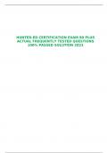 HUNTER-ED CERTIFICATION EXAM 80 PLUS ACTUAL FREQUENTLY TESTED QUESTIONS 100&percnt; PASSED SOLUTION 2023
