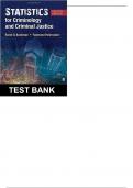 Statistics For Criminology And Criminal Justice 4th Edition Bachman - Test Bank
