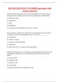 BUSAD 250 EXAM 3 FLORER questions with correct answers