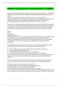 NCSBN Practice Questions AND ANSWERS ALL CORRECT RATED A&plus; LATEST UPDATE 2023&vert;2024