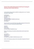 Qualys Vulnerability Management Self-Paced Training 50 Questions with Verified Answers&comma;100&percnt; CORRECT