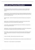 Health and Physical Education