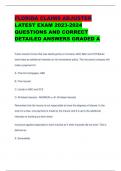 FLORIDA CLAIMS ADJUSTER LATEST EXAM 2023-2024 QUESTIONS AND CORRECT DETAILED ANSWERS