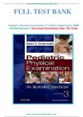 Test Bank For Pediatric Physical Examination 3rd Edition By Karen G. Duderstadt, Chapter 1-20: ISBN-10 0323476503 ISBN-13 978-0323476508, A+ guide.