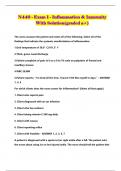 N440 - Exam 1 - Inflammation & Immunity With Solution(graded a+)
