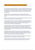 ONS Chemotherapy Administration correct answer 2023