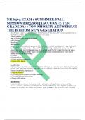 NR 6565 EXAM 1 SUMMMER-FALL SESSION 2023/2024 (ACCURATE TEST GRADEDA+) TOP PRIORITY ANSWERS AT  THE BOTTOM NEW GENERATION
