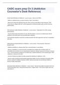 CADC exam prep Ch 2 &lpar;Addiction Counselor's Desk Reference&rpar; 2023 already passed