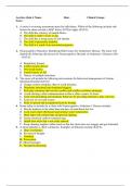 NR 326 Answer Key Quiz 4 Questions and Answers- Chamberlain 2023
