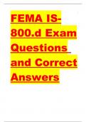 Latest -FEMA IS-800.d complete Guide 2023 Questions and answers.