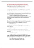 NCLEX- MED SURG EXAM LATEST 2023 &lpar;STUDY GUIDE&rpar; 