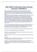 IIBA CBAP Certification Exam Sample Questions GRADED A