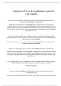 Capstone Pharm Exam Review updated 2023&sol;2024