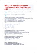 WGU C214 Financial Management Concepts Only Multi Choice Version 2023&period;