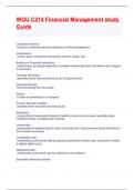 WGU C214 Financial Management study Guide&period;
