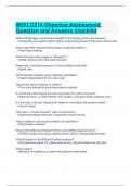 WGU C214 Objective Assessment Question and Answers checklist.