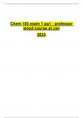Chem 105 exam 1 pg1 - professor  wood course at csn 2023