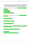 LATEST NR341 Complex Adult Health Final EXAM Study Guide 2023 Questions and Answers &lpar;100&percnt; VERIFIED&rpar;