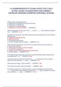 CA JURISPRUDENCE PT EXAM LATEST 2023-2024  ACTUAL EXAM 150 QUESTIONS AND CORRECT  DETAILED ANSWERS &lpar;VERIFIED ANSWERS&rpar; &vert;AGRADE