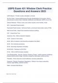 USPS Exam 421 Window Clerk Practice Questions and Answers 2023&period;