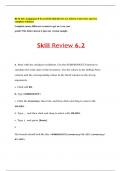BUSI 201 Assignment 8 Excel 2016 Skill Review 6.2 Liberty University answers complete solutions