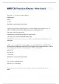 NMTCB Practice Exam - New book 2023 questions and verified  correct answers