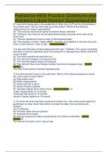 Pediatrics HESI Practice Questions and Answers Latest Version Guaranteed A&plus;