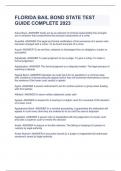 FLORIDA BAIL BOND STATE TEST BUNDLE 2023