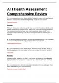 ATI HEALTH ASSESSMENT COMPREHENSIVE EXAM. QUESTIONS  AND ANSWERS.