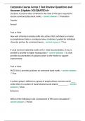 Corporals Course Comp 2 Test Review Questions and Answers &lpar;Update 2023&rpar;RATED A&plus;
