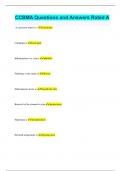 CCBMA Bundled Exams Questions and Answers 100&percnt; Solved