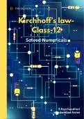 Kirchhoff's law and electrical measurement numerical solved