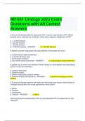 NR 661 Urology 2023 Exam Questions with All Correct Answers 
