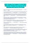 DMV Written Test Updates Version 2023- 2024&sol; DMV Written Test Answers All the  Questions and Answers New Exam