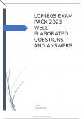 LCP4805 EXAM PACK 2023.