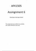 Assessment 6 Answers AFK1505