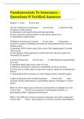 Fundamentals To Insurance &ndash; Questions & Verified Answers