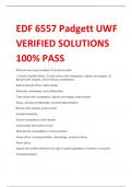 EDF 6557 Padgett UWF VERIFIED SOLUTIONS  100% PASS