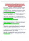 NBME CBSE ACTUAL TEST QUESTIONS AND ANSWERS &lpar;Quiz bank with all the correct answers&rpar; &lpar;usmle step 1&rpar; Medical examination 