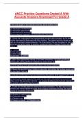 ANCC Practice Questions Graded A With Accurate Answers Download For Grade A 