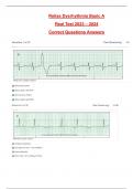 Relias Dysrhythmia Basic A  Real Test 2023 &ndash; 2024 Correct Questions Answers 