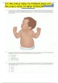 ATI RN CHILD HEALTH FORM B 2023&sol; ATI RN CHILD HEALTH NEW VERSION