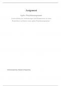 Agiles Projektmanagement „Untersuchung der Anforderungen und Kompetenzen an einen Projektleiter im Kontext eines agilen Projektmanagements “