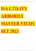 ISA UTILITY ARBORIST MASTER STUDY SET &lpar;ALL SECTIONS&rpar; TEST RATED 100&percnt; CORRECT