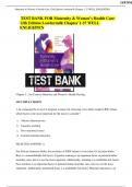 Test Bank For Maternity and Women's Health Care 12th Edition Lowdermilk Chapter1-37 | Complete Guide 2022(VERIFIED)