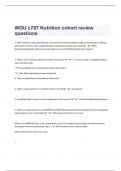 WGU c787 Nutrition cohort/135 review questions With Correct Answers