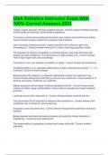 Utah Esthetics Instructor Exam With 100&percnt; Correct Answers 2023